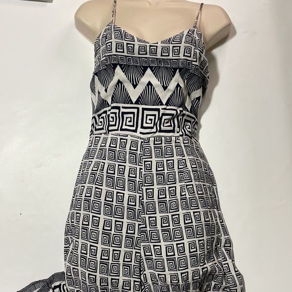 Julian love size medium  Blue and white wide leg women' romper  Spaghetti strap - Picture 1 of 11